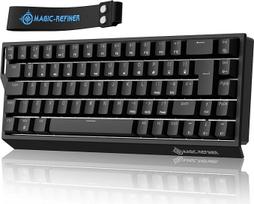 MAGIC-REFINER X68 HE 8000 Hz sparčiojo paleidimo klaviatūra, laidinė magnetinė klaviatūra, reguliuojamas stabdys, JK išdėstymas, 128 K diskretizavimo dažnis, 0,125 ms vėlinimas, 0,01 mm RT tikslumas, "Snap Tap", RGB (juoda)