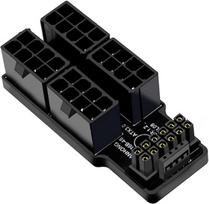NFHK 12VHPWR ATX3.0 PCI-E 5.0 maitinimo modulinis adapteris su keturiais ATX 8P aukštyn pasvirusiais 90 laipsnių kampu, skirtas 4080 5090TI 16Pin 12+4P vaizdo plokštei
