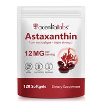 Acentialabs® Astaksantinas iš mikroalgų – TRIGUBO STIPRUMO, 12 mg (120 kapsulių)