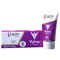 Hot V-Active - stimuliuojantis intymus kremas moterims - 50ml
