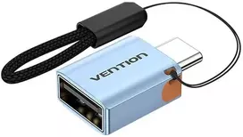 USB 3.1 Vention USB-C į USB-A OTG adapteris su aliuminio lydinio dirželiu