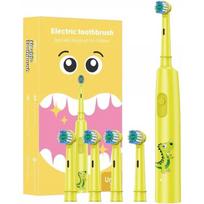 Vaikiškas elektrinis dantų šepetėlis Kids' Electric Toothbrush SC2002YELLOW, geltonos spalvos