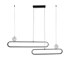 LED pakabinamas šviestuvas ant troselio FLORENTYNA LED/48W/230V 4000K juoda/balta