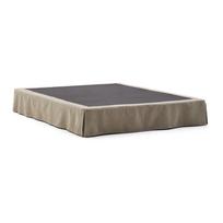 Taupe spalvos dvigulė lova audiniu dengta be galvūgalio 180x200 cm Jaira – Kave Home