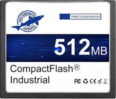 "Dogfish" 512MB "Compact Flash" atminties kortelė Didelio našumo pramoninė CF I tipo kortelė FAT16, skirta pramoninei įrangai ir senoviniams skaitmeniniams fotoaparatams