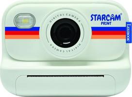 "Lexibook", STARCAM DJ165 DJ165 HD fotoaparatas su momentiniu spausdintuvu, nuotraukų, vaizdo įrašų, asmenukių, muzikos, žaidimų funkcijomis, reguliavimo rinkiniu ir 32GB SD kortele, baltos spalvos