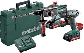"Metabo" 685083000 2.3 kombinuotasis rinkinys 18 V BS KHA 18 LTX 2 ličio akumuliatoriai (18 V/2,0 Ah), žalias/pilkas/juodas/raudonas