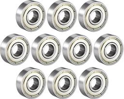 10 Stück 603 604 605 605 606 607 608 609 609 623 624 625 626 626 627 628zz 2Z 2RS Metall-Kugellager für tiefe Kehle (ABEC-3, 604zz 4 x 12 x 4 mm)