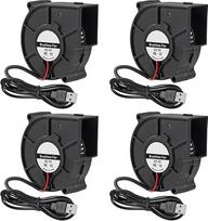 4 vienetai 75x30mm ventiliatoriaus aušinimo ventiliatoriaus turbinos 5V bešepetėlinis USB ventiliatoriaus rankovės guolis / dvigubas rutulinis guolis 2 Pin kompiuterio ventiliatorius daugkartinio naudojimo