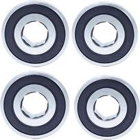 6202RS ABEC-1 (4 pakuotės) 14 x 35 x 11 mm nestandartiniai šešiakampiai rutuliniai guoliai 6202-2RS, skirti žemės ūkio sėjamosioms