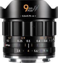 AstrHori 9 mm F2.8 APS-C itin plataus kampo rankinis objektyvas, skirtas Nikon Z fotoaparatams be veidrodžių Z6,Z7,Z50,Z5,Z6II,Z7II