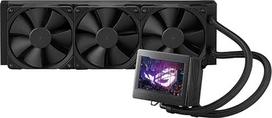 ASUS ROG Ryujin III 360 "viskas viename" skystas procesoriaus aušintuvas su 360 mm aušintuvu. Asetek 8 kartos siurblys, 3 x Noctua IndustrialPPC 120 mm ventiliatorius, 3,5" spalvotas LCD ekranas