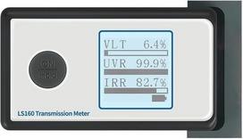 Blizgesio matuoklis, langų atspalvio matuoklis, saulės plėvelės testeris, LS160A UV 365 nm ir IR 1400 nm VLT nešiojamasis fotometras (LS160)