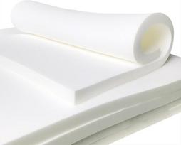 Didelio tankio apmušalų putų storio pagalvėlė valgomojo kėdėms, langams, suolams, foteliams (20 cm storio, 150x40 cm) ir universaliems apmušalams Balta
