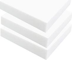 Didelio tankio polistireno putplasčio blokeliai skulptūroms ir modeliavimui, 20 x 20 cm, skirti meno projektams, mokyklai, namams (balti, T 5 mm, 3 vnt.)