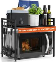 Heldenwunder Mikrobangų krosnelės pastatoma virtuvės lentyna, juoda
