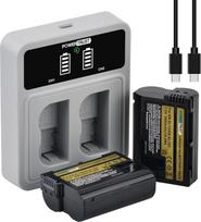EN-EL15C 2600 mAh baterija su 20 W greituoju dvigubu USB-C įkrovikliu, skirta Nikon EN-EL15, Z5, Z6, Z6 ii, Z6 ii, Z7, Z7ii, Z8, ZF, D600, D610, D800, D810, D850