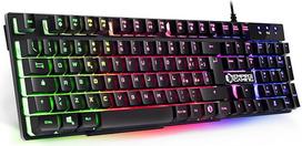 EMPIRE GAMING - Žaidimų planšetė K300 QWERTY Italiana - 105 pusiau jutiklinės klaviatūros klavišai - LED RGB apšvietimas - 19 "Anti-ghosting" klavišų - 12 daugiafunkcinių klavišų - USB jungtis