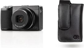 Ricoh GR IIIx skaitmeninis fotoaparatas [židinio nuotolis 40 mm] [su dideliu APS-C formato CMOS jutikliu, 24 ir natūralios odos dėklu GC-11 [suderinami modeliai: GR III