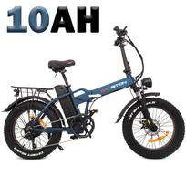 Drvetion AT20 Sulankstomas Elektrinis Dviratis 750W Variklis ir 48V10/15/20Ah Baterija, 20×4.0  Padanga, Shimano 7 Greičiai, Pilna Pakaba, Hidrauliniai Diskiniai Stabdžiai Miesto E-Dviratis Bike+10Ah Battery(Split Shipment) mėlyna