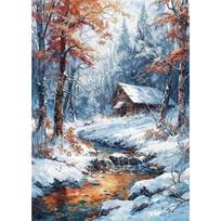 Kinų Keturių Metų Laikų Kraštovaizdis Kalnas Ežeras Saulėlydis Krūtinė Senas Medis Drobės Spaudinys Sieninė Tapyba Studija Namų Meno Dekoras 30x45cm No Frame