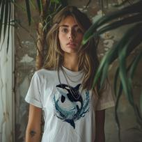 Orca Jūros Gyvūnas Killer Whale Mėgėjo Marškinėliai Banginis/Delfinas Laukinių Gyvūnų Marškinėliai S