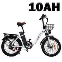 20  Elektrinis dviratis DRVETION CT20 su krepšiu ir galine bagažine, 750W 48V10/15/20Ah, Dviguba pakaba, Shimano 7 pavarų Universalus miesto E-dviratis Disc brake Bike+10Ah Battery(Split Shipment) balta