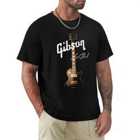 Šaunūs Gibson gitarų marškinėliai Grafiniai marškinėliai Vyriški Gibson marškinėliai Rokas Grunge Muzikos mylėtojų marškinėliai Hipster viršūnės Hip Hop kasdienės viršūnės S smėlis