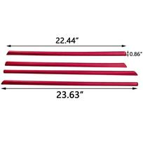 4x Red Interior Door Panel Stripe Cover Molding Trims Strip Decor For BMW 3 Series F30 F31 A