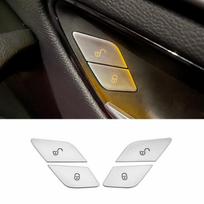 Automobilio durų užrakto atrakinimo mygtukų dangtelio lipdukai Mercedes Benz C E S klasės GLC W205 W213 X253 Vito W447 W222 automobilių priedams For C class 2015-20