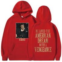 Klasikinio gangsterių filmo Scarface gobtuvai Tony Montana Al Pacino bliuzonai vyrams moterims Hip Hop Vintažiniai Gotikiniai Oversize megztiniai S