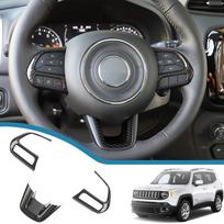 Automobilio vairo panelės apdaila Jeep Renegade 2015-2022 Jeep Compass 2017 2018 Interjero apdailos detalės White 3Pieces