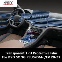 BYD SONG PLUS/DM-i/EV 20-21 Automobilio Salono Centrinės Konsolės Skaidri TPU Apsauginė Plėvelė Atspari Įbrėžimams Remontuojanti Plėvelė B