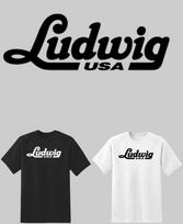 Ludwig būgnai Pagrindiniai marškinėliai 6 dydžiai S-6XL! Greitas siuntimas! 2XL black