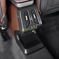 For BMW X1 iX1 U11 X2 iX2 U10 2024 2025 Carbon Fiber Rear Seat Armrest Air Vent Overlay + Charging Port Cover Decoration