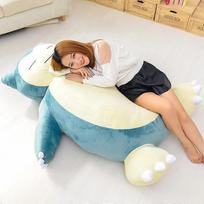 100cm milžiniškas Snorlax pliušinis Pokemon pliušinis žaislas Kawaii minkštas Snorlax odinis apvalkalas pliušinis BE užpildo pagalvė Dovanos