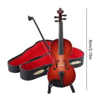 NAUJAS grojamas mažytis smuiko modelis Daugiafunkcis miniatiūrinis muzikos instrumentas Maži muzikiniai smuiko papuošalai muzikos mokymui Dovana