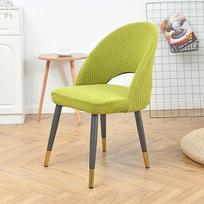 1/2 vnt žakardo lanko fotelio užvalkalas Vienspalvis elastingas valgomojo kėdės užvalkalas, elastingas išmatų užvalkalas, skirtas baro viešbučio biurui 1PC Chair Cover