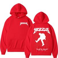 Rapper Kanye West Yeezus Tour Album Merch Hoodie Men Clothing Hip Hop Harajuku Sweatshirt Unisex Casual Fleece Hoohed Streetwear S