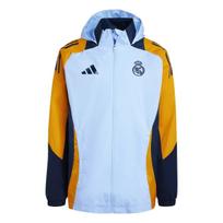 Adidas Real Madrid Spalvų Blokas Patogus Sportinis Vėjui Atsparus Vandeniui Futbolo Džersis Unisex Džersis Mėlynas IT5114 XL