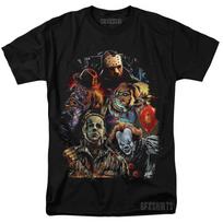 Helovino Chucky Freddy Myers 90-ųjų Siaubo Baisaus Filmo Vtg Grafinio Dizaino Marškinėliai 3XL