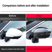 Skirta Nissan Rogue - Qashqai J12  2024 Automobilio galinio vaizdo veidrodėlio dangtelis Durų šoninio veidrodėlio apdailos dangtelis, Su posūkių rodikliu Carbon Fiber Pattern