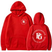 Dainininkas Pierre Garnier Kiekviena Sekundė Albumo Turo Hoodies Hip Hop Mada Su Gobtuvu Palaidinė Vyriški Moteriški Drabužiai Per dydį Megztiniai S