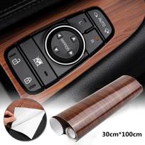 Pasidaryk pats automobilio blizgus lipdukas Automobilio interjero lipnus vandeniui atsparus medžio rašto vinilinės plėvelės lipdukai Universalus interjero priedas 30*120cm 30cmx100CM