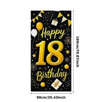 Easy Setup Celebration Banner Happy 18 Birthday Banner Birthday Milestone Banner For Event Decoration Party Decor Birthday