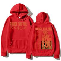 Pierce The Veil I Can't Hear You Tour 2025 Hoodies Rock Band Hip Hop Unisex Streetwear for Women/Men Fashion Pullover Sweatshirt S