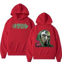 Dainininkas Mf Doom Madlib Madvillain Metal Face Puloveris su gobtuvu Audinys Gatvės mada su gobtuvu Laisvalaikio bėgimo bliuzonas Cyberpunk S