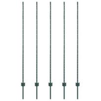 Aptvarų postai 5 vnt. U-kanelės Žalia 160 cm Plienas