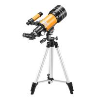 15X-150X 70 mm didelės apertūros astronominis refrakcinis monokulinis teleskopas su trikojo okuliaro dulkėmis įvairiaspalvis