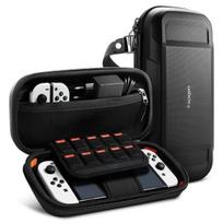 Coque - SPIGEN - AFA04021 - Suderinys Nintendo Switch OLED - Juodas - Sustiprinta apsauga